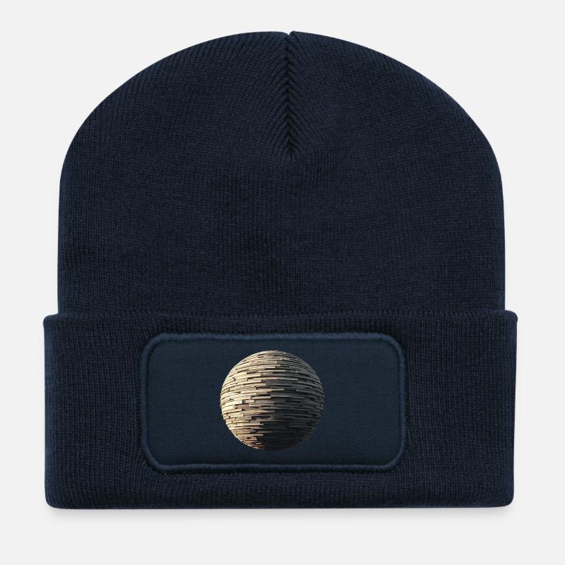 Stein Sphäre - Recycelte Patch Beanie - French Navy