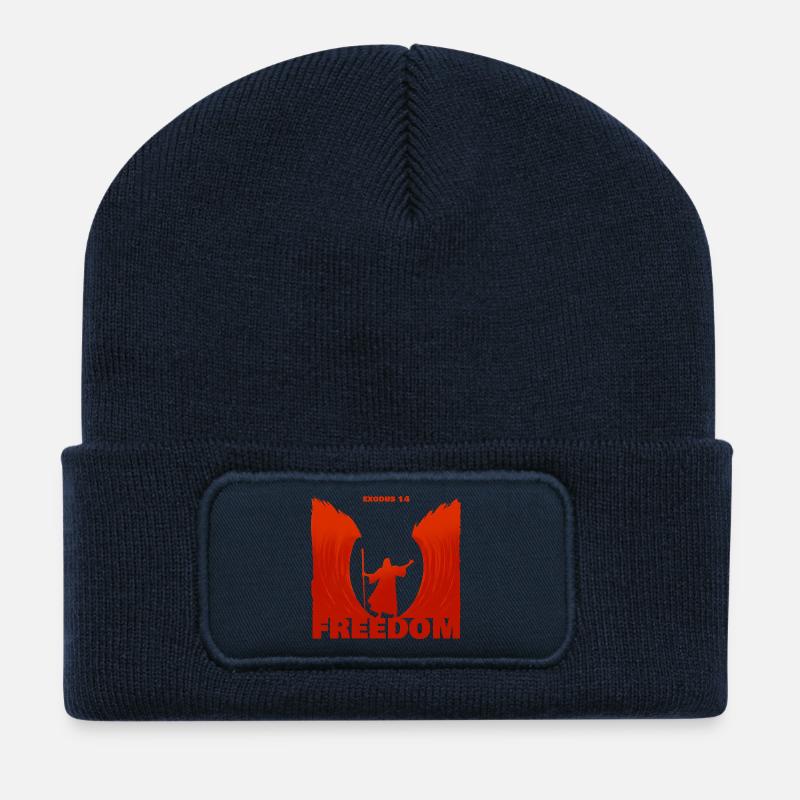 Exodus: Freiheit - Recycelte Patch Beanie - French Navy