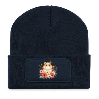 Hamster - Recycled Patch Beanie - french navy - Front