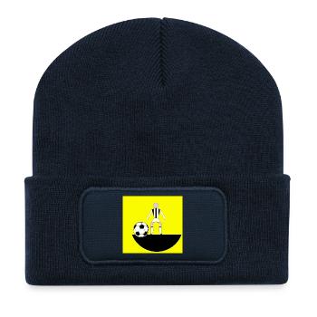 Yellow Field Fußball-Schiedsrichter - Recycelte Patch Beanie - French Navy - Vorne