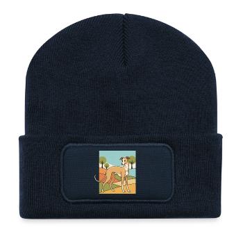 Italian Greyhound - Recycled Patch Beanie - french navy - Front