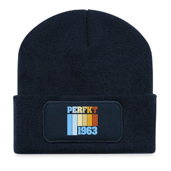 Einzigartig 1963 - Recycelte Patch Beanie - French Navy - Vorne