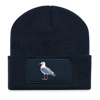 Meeresmöwe - Recycelte Patch Beanie - French Navy - Vorne