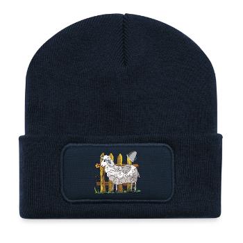 Sheep - Recycled Patch Beanie - french navy - Front