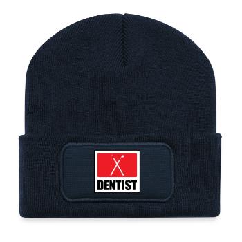 Logo Cabinet Dentaire Professionnel - Beanie recyclé à patch - bleu marine - Devant