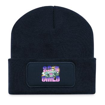 80s Child - Recycelte Patch Beanie - French Navy - Vorne