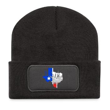 Oil Rig Oil Field - Recycled Patch Beanie - dark grey - Front