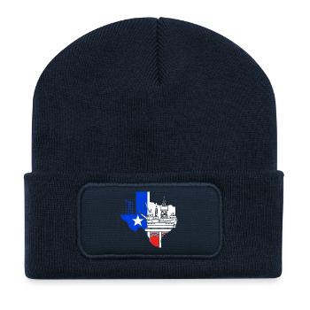 Oil Rig Oil Field - Recycled Patch Beanie - french navy - Front