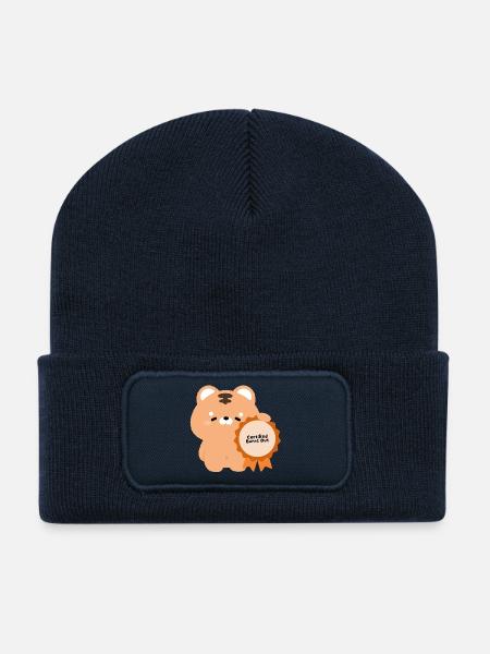 Certified Burnt Tiger - Recycled Patch Beanie - french navy