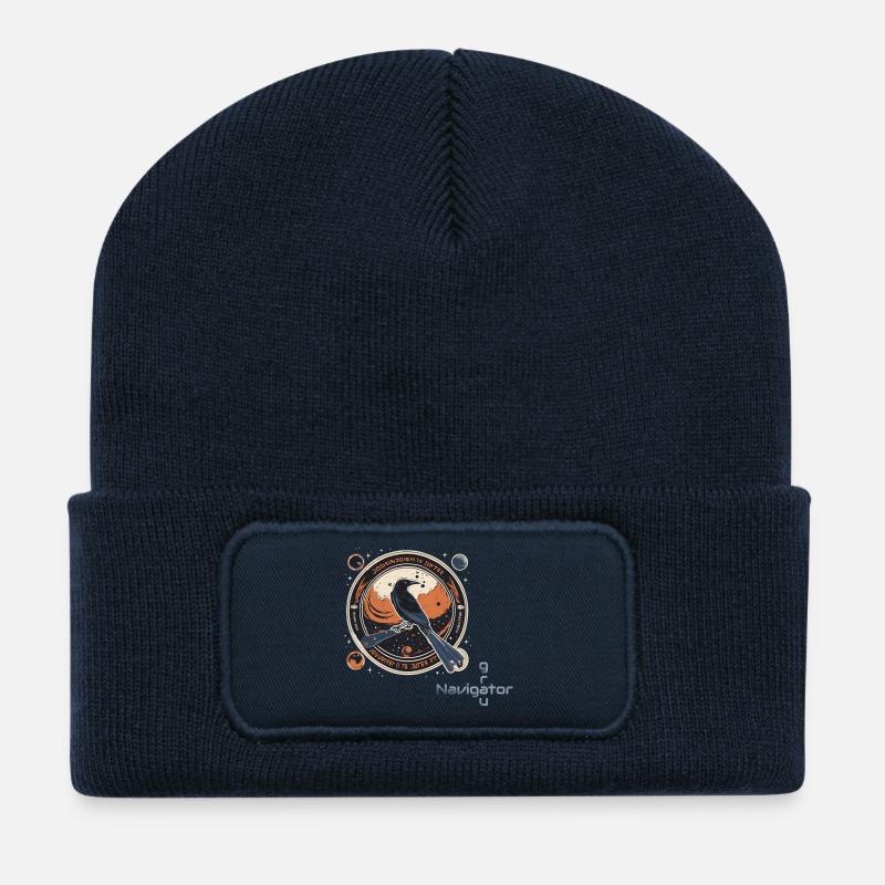 Raven_Mission_Patch_cutadd2 - Recycelte Patch Beanie - French Navy