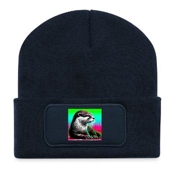 otter - Recycled Patch Beanie - french navy - Front