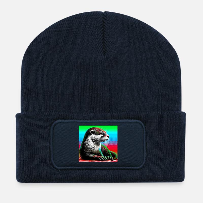 otter - Recycled Patch Beanie - french navy