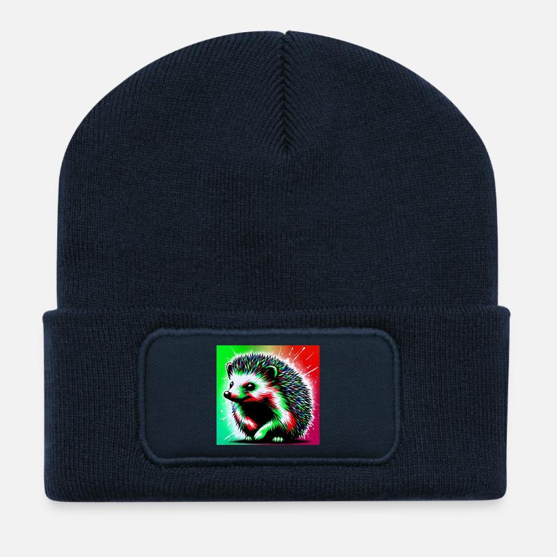 hérisson - Beanie recyclé à patch - bleu marine