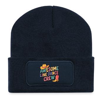 Line Dance Crew Western - Recycelte Patch Beanie - French Navy - Vorne