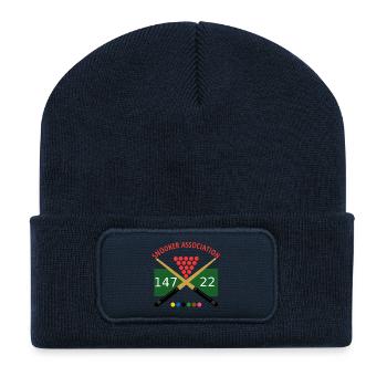 Logo du snooker : Signales de croisement 147 22 - Beanie recyclé à patch - bleu marine - Devant