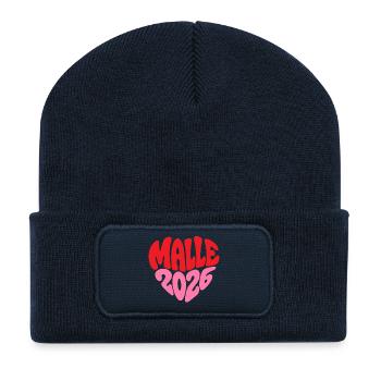 Mallorca Malle 2026 Liebe - Recycelte Patch Beanie - French Navy - Vorne