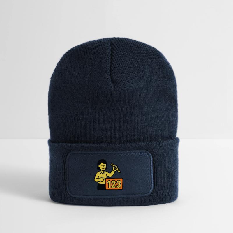 Enseignant Math 123 School Beanie recyclé à patch