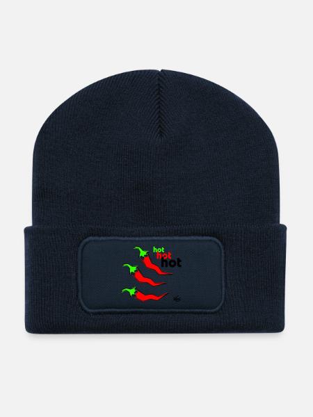 Pepperoni hot - Recycelte Patch Beanie - French Navy