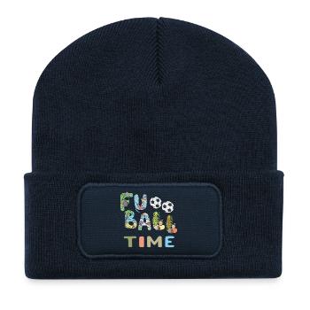 Soccer Time - Recycled Patch Beanie - french navy - Front
