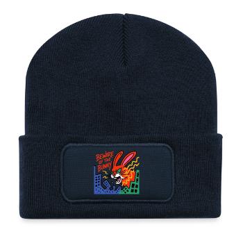 horror rabbit - Recycled Patch Beanie - french navy - Front