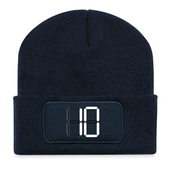NUMBER 10 Ten Birthday Gift Digital - Recycled Patch Beanie - french navy - Front