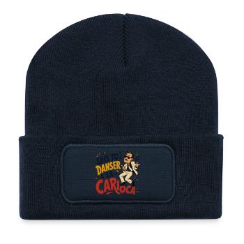 sais tu danser la carioca - Beanie recyclé à patch - bleu marine - Devant