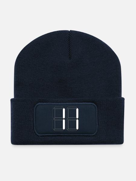 NUMBER 11 Elf Birthday Gift Digital - Recycled Patch Beanie - french navy
