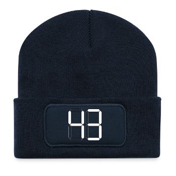 NUMBER 43 Forty-Three Gift Digital - Recycled Patch Beanie - french navy - Front