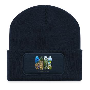 Honduras Urlaub Travel – Karibik Kultur & Land - Recycelte Patch Beanie - French Navy - Vorne