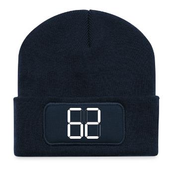 NUMBER 62 Sixty-Two Gift Digital - Recycled Patch Beanie - french navy - Front