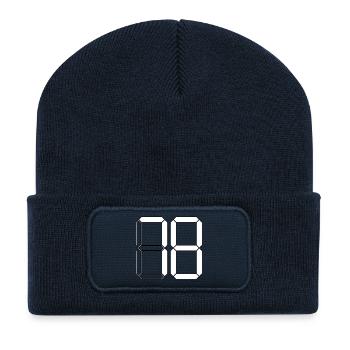 NUMBER 78 Seventy-Eight Gift Digital - Recycled Patch Beanie - french navy - Front
