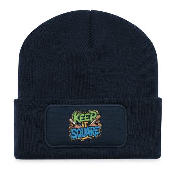 Cabinet Maker Keep It Square Furniture Maker - Recycled Patch Beanie - french navy - Front