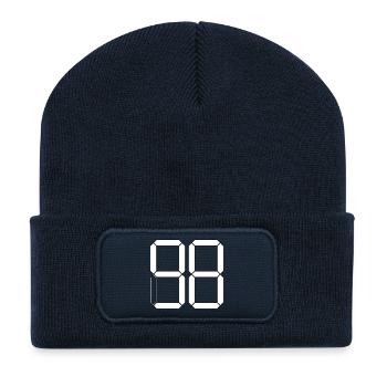NUMBER 98 Ninety-Eight Gift Digital - Recycled Patch Beanie - french navy - Front