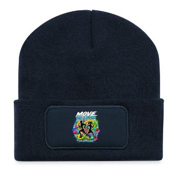Un mouvement pour un avenir meilleur - Beanie recyclé à patch - bleu marine - Devant