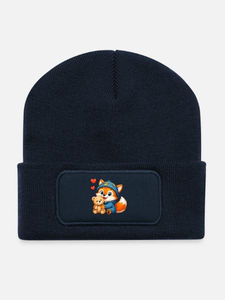 27_Miofox_Baby_6 - Recycelte Patch Beanie - French Navy