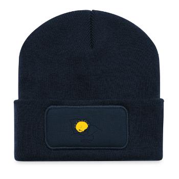 Zu früh - Recycelte Patch Beanie - French Navy - Vorne