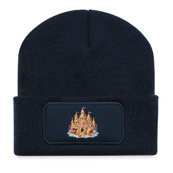 Coastal Sandcastle Shells - Recycled Patch Beanie - french navy - Front