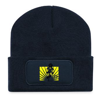 Cyclist - Beanie recyclé à patch - bleu marine - Devant