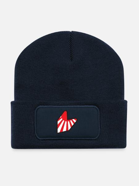 65699 JDM logo japon - Recycelte Patch Beanie - French Navy