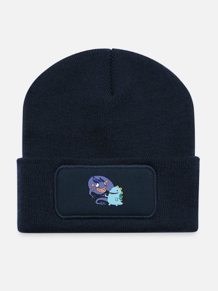 Derpy Dragons - Beanie recyclé à patch - bleu marine