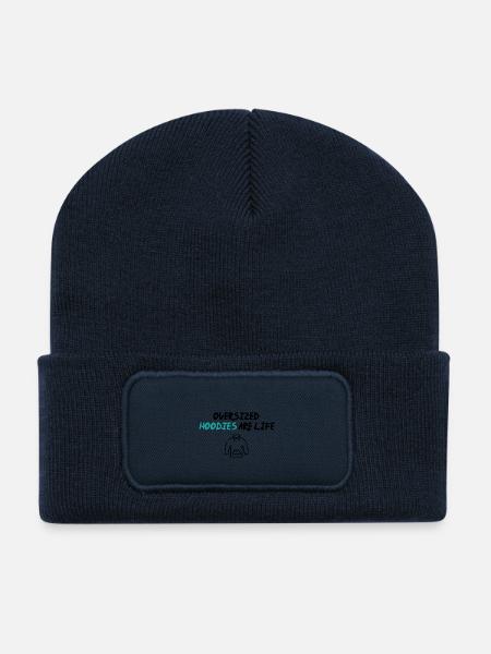 Oversized hoodies - Recycelte Patch Beanie - French Navy