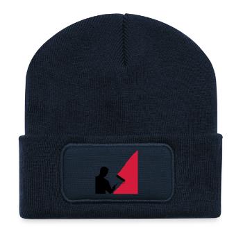 Painter and painter - vector - Recycled Patch Beanie - french navy - Front