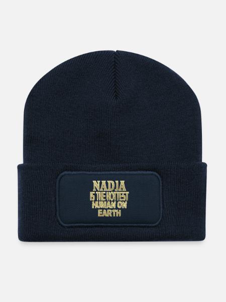 Nadja - Recycelte Patch Beanie - French Navy