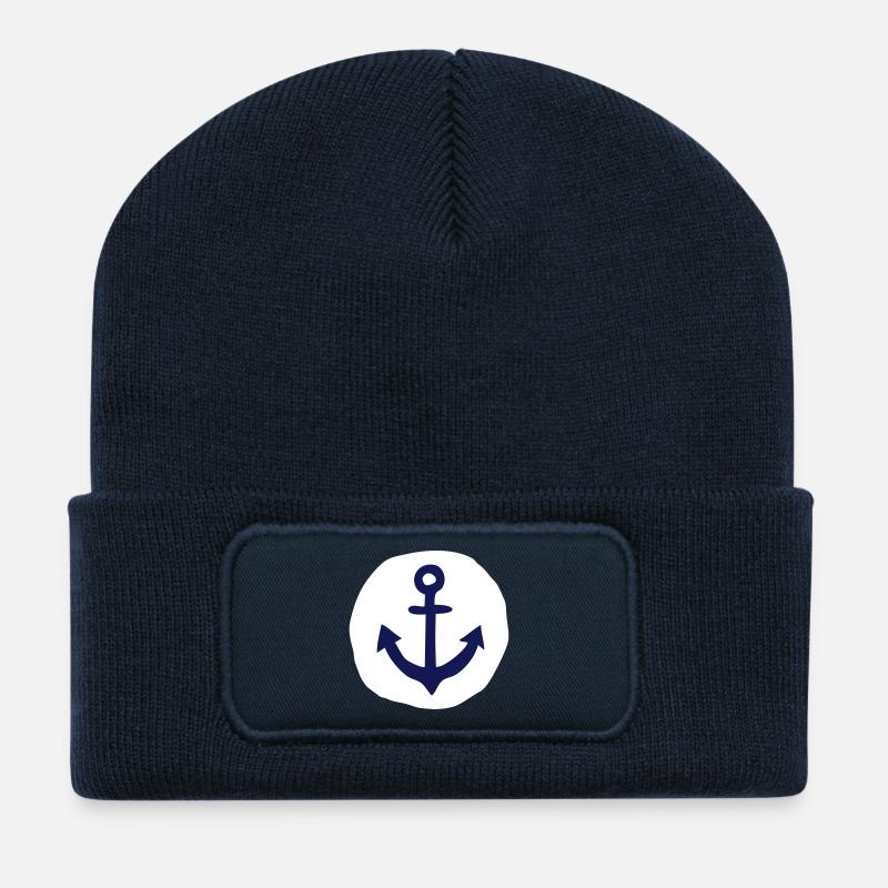 Anker - Recycelte Patch Beanie - French Navy