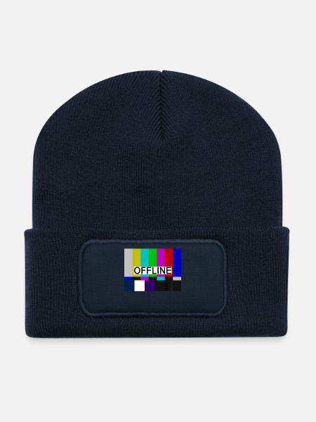 Offline Shirt Geschenk - Recycelte Patch Beanie - French Navy