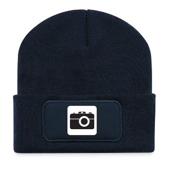 photo - Recycled Patch Beanie - french navy - Front