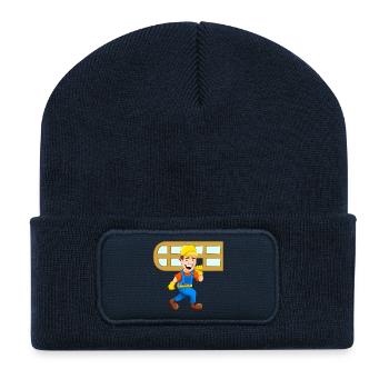 glazier window glazier craftsman craftsman - Recycled Patch Beanie - french navy - Front