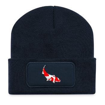 Koi - Recycled Patch Beanie - french navy - Front
