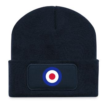 Mod Target United Kingdom Großbritannien - Recycelte Patch Beanie - French Navy - Vorne