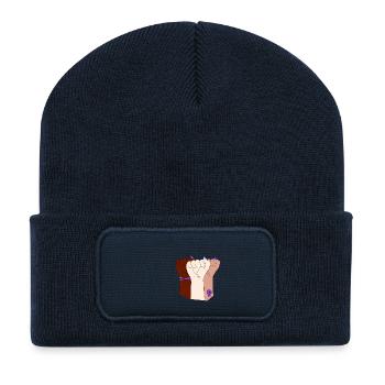 FEMINISM - Recycled Patch Beanie - french navy - Front